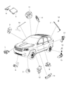 Jeep Grand Cherokee TPMS Sensor Diagram - 56029400AE