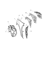 Dodge Charger Fender Diagram - 55113584AB