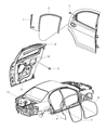 Dodge Stratus Door Seal Diagram - 4814637AD