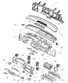 Ram Dakota Glove Box Diagram - 1BL711J8AA