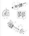 Chrysler Cirrus Brake Pad Diagram - 4882070