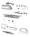 Dodge Challenger Back Up Light Diagram - 5028775AA