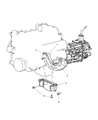 2008 Dodge Ram 1500 Transmission Mount Diagram - 55366792AG