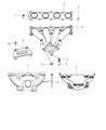 2010 Jeep Compass Exhaust Heat Shield Diagram - 5047238AA