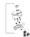 Jeep Wrangler Brake Master Cylinder Diagram - 68091278AB