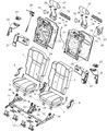 2008 Jeep Commander Seat Cushion Diagram - 5183629AA