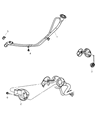 2004 Dodge Durango Fuel Filler Housing Diagram - 52855377AA