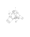 Jeep Cherokee Thermostat Diagram - 5048423AA