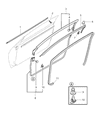 2002 Chrysler Sebring Door Seal Diagram - MR271701
