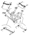 Chrysler 300 Axle Pivot Bushing Diagram - 5180587AB