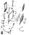 Chrysler Radiator Hose Diagram - 5039042AE