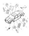 Jeep Commander Power Window Switch Diagram - 4602742AA