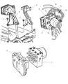 Dodge Caravan ABS Control Module Diagram - 5142246AA