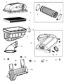 Ram Air Filter Diagram - 53032404AC