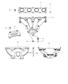 2012 Jeep Compass Exhaust Heat Shield Diagram - 4693348AC