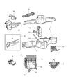 Chrysler Heater Core Diagram - 5019219AD