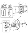 Dodge Viper Brake Caliper Diagram - 5093304AA