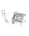 2012 Dodge Charger Spoiler Diagram - 1TE05TZZAA