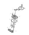 Jeep Liberty Automatic Transmission Shifter Diagram - 52128821AC