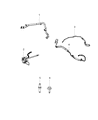 Chrysler Town & Country Power Steering Hose Diagram - 5006617AH