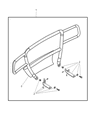 2001 Dodge Dakota Bumper Diagram - 5018364AA