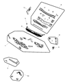 Chrysler 200 Dash Panels Diagram - 5076289AJ