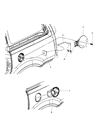 Ram C/V Fuel Door Diagram - 5116393AA