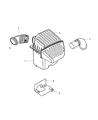 Chrysler PT Cruiser Air Filter Box Diagram - 5017200AB