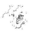 Jeep Gladiator Washer Reservoir Diagram - 68456243AB
