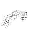 Ram 5500 Emblem Diagram - 68154708AB