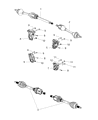 2020 Jeep Compass Axle Shaft Diagram - 68293938AA