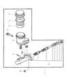 2004 Chrysler Sebring Brake Master Cylinder Diagram - V1105432AA