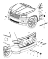 2012 Jeep Grand Cherokee Emblem Diagram - 55157095AD