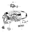 Jeep Brake Light Switch Diagram - 56054001AC