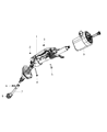 Chrysler Steering Column Diagram - 68140570AB