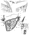 Chrysler 200 Door Latch Assembly Diagram - 4589696AD