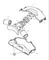 Dodge Viper Air Filter Box Diagram - 5037293AA