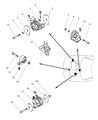 Dodge Avenger Engine Mount Bracket Diagram - MB910662