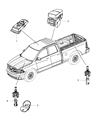 Dodge Ram 2500 Power Window Switch Diagram - 4602915AA