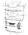 2012 Chrysler Town & Country Bumper Diagram - 68088968AA