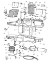 Jeep Grand Cherokee Blend Door Actuator Diagram - 4886070AA