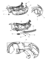 2001 Chrysler Sebring Bumper Diagram - 4805385AB