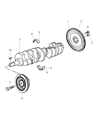 Dodge Crankshaft Diagram - 5037695AB
