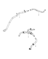 2013 Chrysler 200 Brake Booster Vacuum Hose Diagram - 4581552AA
