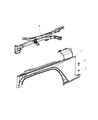 Jeep Fender Diagram - 68002399AE