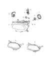 2017 Jeep Cherokee Headlight Diagram - 68102849AG