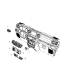Jeep Wrangler Power Window Switch Diagram - 68290764AC