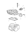 Dodge Ram 3500 Accelerator Cable Diagram - 52010447AA