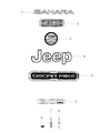 Jeep Wrangler Emblem Diagram - 68397097AB