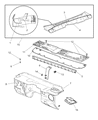 Jeep Cherokee Dash Panels Diagram - 55175379AC